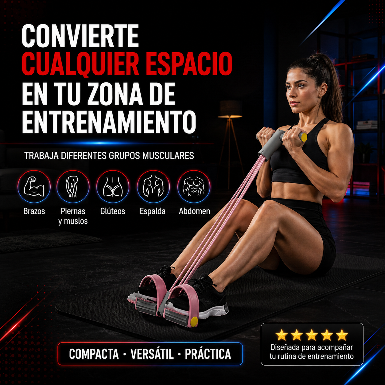 PowerBand™ Pro — Bandas de Resistencia con Pedal