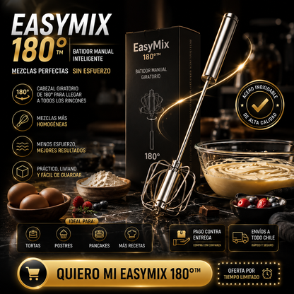 🌀EasyMix 180° ™ - Batidor Giratorio Multiángulo